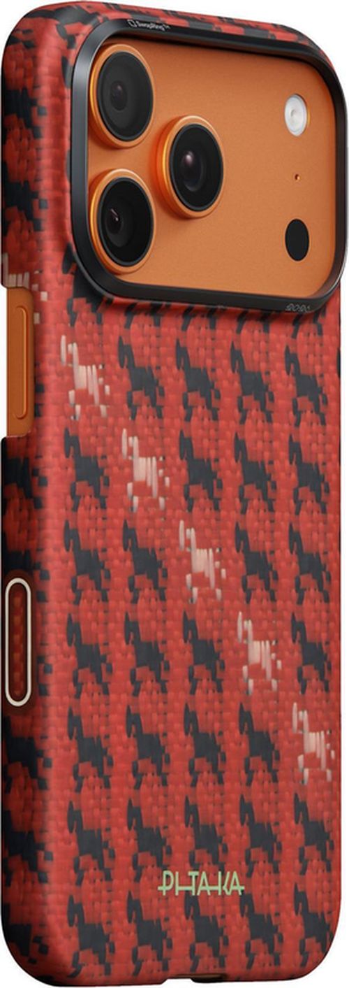 купить Чехол для смартфона Pitaka iPhone 17 Pro Max Happiness Rides Edge (Cinnabar Steed) (HR1708PM) в Кишинёве 