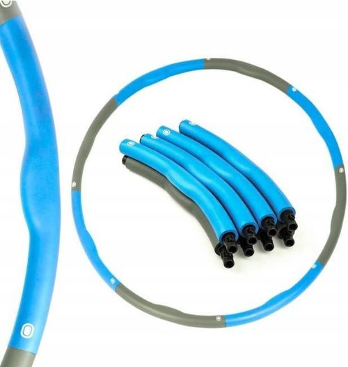 купить Инвентарь для гимнастики Thunder Обруч Hula-Hop, D95, 0,95 кг, сине-серый (PA038-BLUE) в Кишинёве 