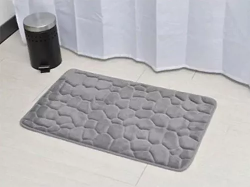 купить Коврик для ванной Tendance 55721 gri deschis 50x80cm cu memorie, microfibra в Кишинёве 