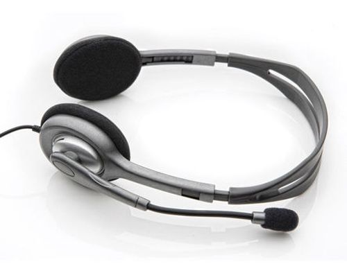 купить Logitech H110 Grey Stereo Headset, Headset: 20Hz-20kHz, Microphone: 100Hz-16kHz, 2m cable, 2 x mini-jack 3.5mm 981-000271 (casti cu microfon/наушники с микрофоном) в Кишинёве 