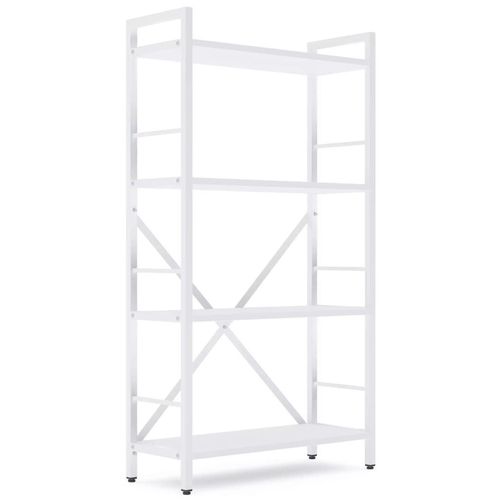 купить Офисный стеллаж Nex Home Raft metalic Loft 1100x600x240mm, 4 polite PAL, White/White snow в Кишинёве 