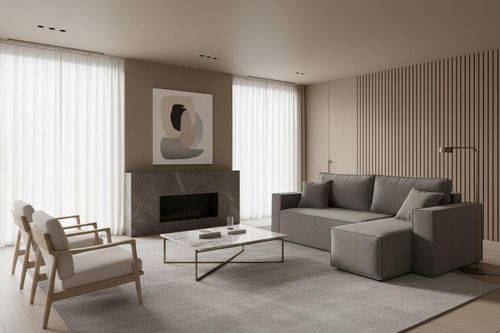 купить Диван Sofyno SKY canapea de colț extensibilă L (Viva 14 Gri) в Кишинёве 