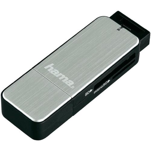 cumpără Adaptor IT Hama 123900 Card Reader SD/MicroSD, USB 3.0 Aluminium Silver în Chișinău 