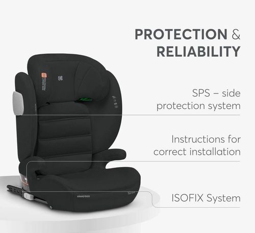 купить Автокресло Kikka Boo 41002150014 i-Track Black, cu isofix, 100-150 cm в Кишинёве 