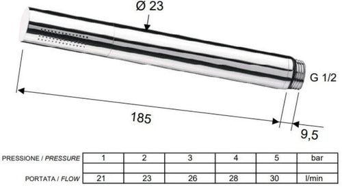 купить Душевая лейка Remer 317MMNOX (negru) в Кишинёве 
