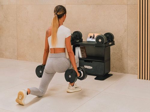купить Гантель Technogym 4781 Connected Dumbbells+rol+mat+bands (stand) в Кишинёве 