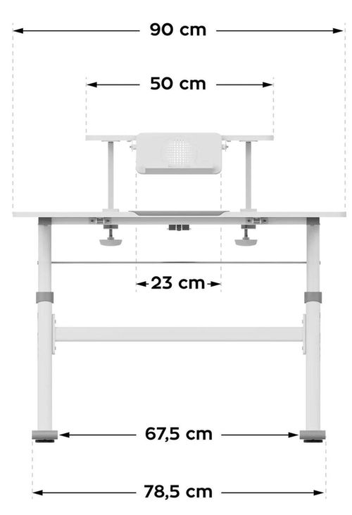 купить Офисный стол Mark Adler Biurko Study 4.7 Grey в Кишинёве 