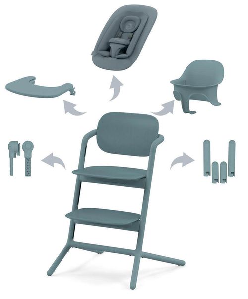 cumpără Scaun de masă Cybex 521003179 Lemo 3in1 Suede Grey în Chișinău 