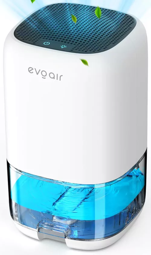 купить Осушитель воздуха EvoAir HUMIX300, 300ml/24h, Silentios, Lumina Ambientala în 7 culori, Alb в Кишинёве 