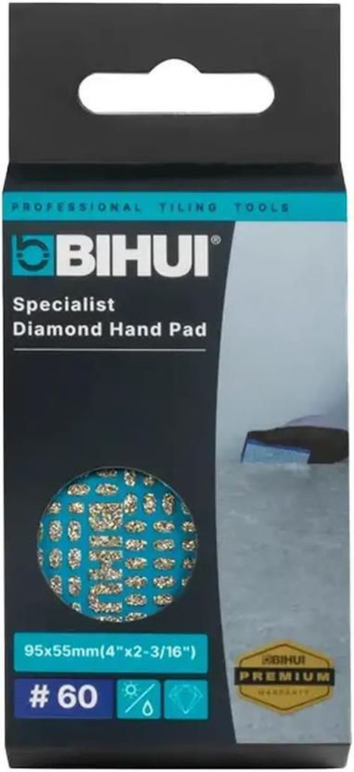 купить Ручной инструмент Bihui DMP060 Алмазный притир для плитки 90x55x30мм #60 в Кишинёве 