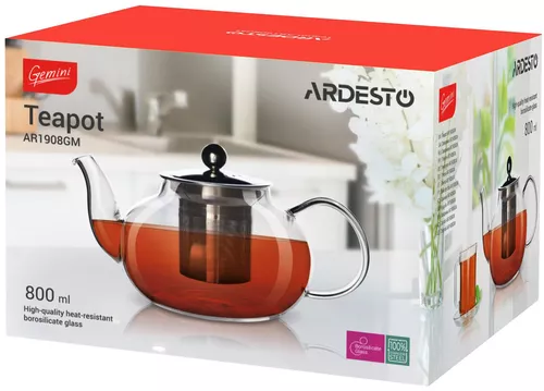 cumpără Infuzor ceai Ardesto AR1908GM Gemini Roma 800ml în Chișinău 