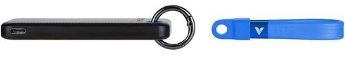 купить Накопители SSD внешние Verbatim M.2 External SSD 256GB Verbatim Pocket USB 3.2 Gen 2, Black/Blue (VER_32416) в Кишинёве 
