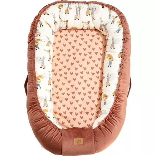 cumpără Cocon pentru bebelusi La Millou Velvet Collection - Heartbeat Pink Music - 110 X 70 Cm în Chișinău 