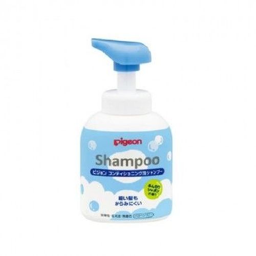 Spumă moale șampon-balsam pentru bebelusi de la 1 an, cu ceramide, Pigeon, 350 ml 