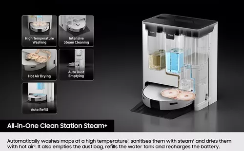 купить Пылесос робот Samsung VR7MD97714G/UK Bespoke Jet Bot Combo Steam в Кишинёве 