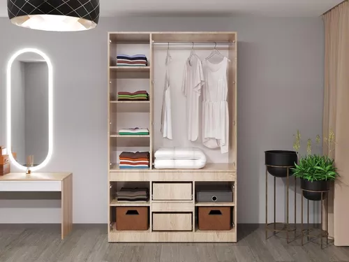 cumpără Dulap Bayro Harmony 1350x2200x550 cu sertare sonoma în Chișinău 