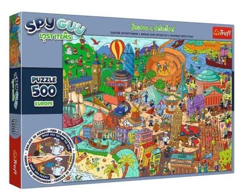 cumpără Puzzle Trefl 37481 Puzzle 500. Spy Guy Lost Items: Europe în Chișinău 