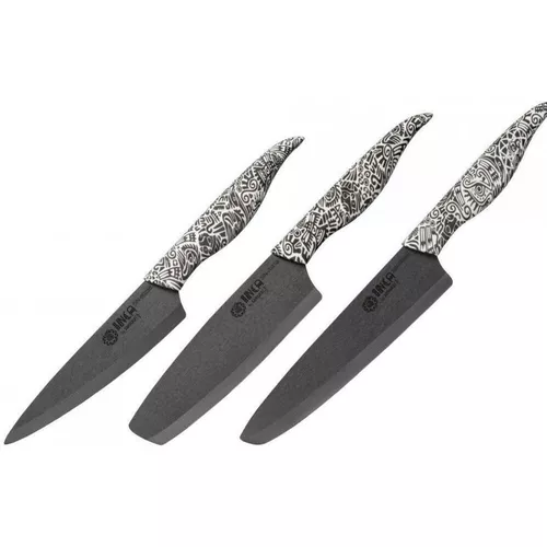 купить Набор ножей Samura INCA lama zirconia ceramic negru 3buc. (SIN-0220B) в Кишинёве 