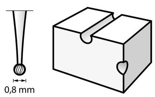 купить Набор головок, бит, насадок Dremel 105 Гравировальный резец 26150105JA в Кишинёве 