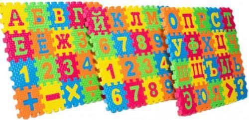 cumpără Puzzle misc 7994 Saltea p/u copii puzzle ALFABET RU 25*20cm (60buc) în Chișinău 