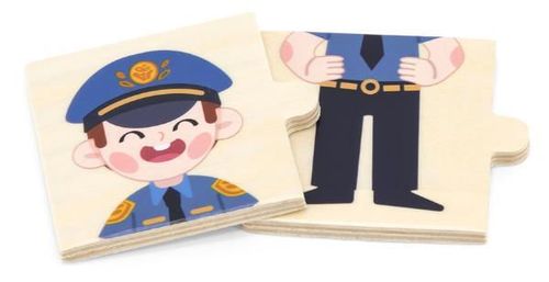 cumpără Puzzle Viga 44650 Joc logic de puzzle Profesiile 24 elem. în Chișinău 