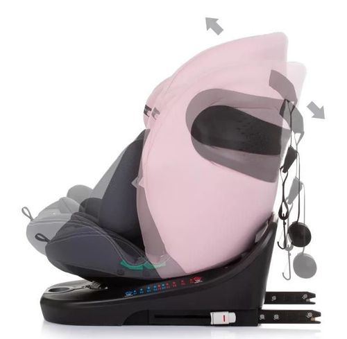 cumpără Scaun auto Chipolino Stkmot02405f I-Size 40-150 Cm Isofix 360 Motion Flamingo în Chișinău 