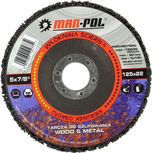 купить Набор головок, бит, насадок MAR-POL M07990 Абразивный зачистной диск в Кишинёве 