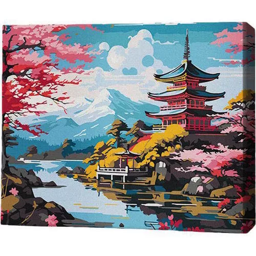 cumpără Tablou pe numere BrushMe MG0018FC 40х50cm (fără cutie) Înflorirea sakurei în Chișinău 