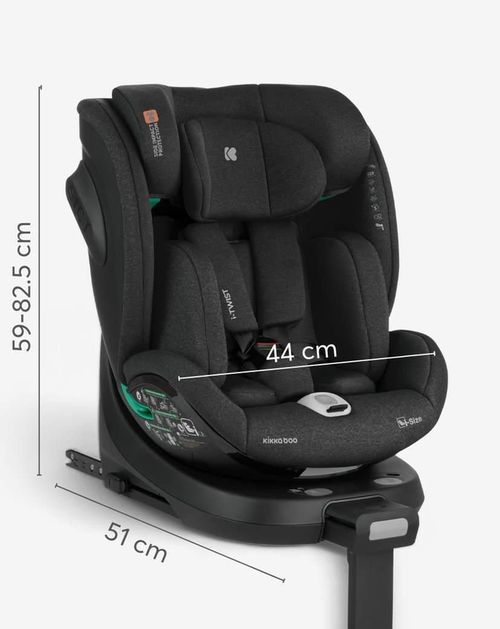 cumpără Scaun auto Kikka Boo 31002100046 i-Twist Light Grey i-Size, 40-150 cm în Chișinău 