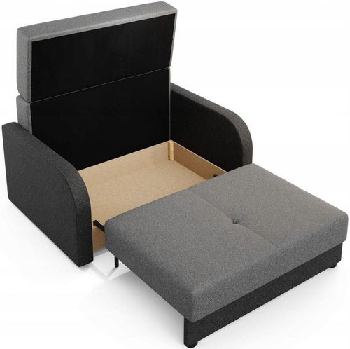 купить Диван Space Meble Amerykanka Twice 120 Sawana 21/Sawana 05 Gray/Gray Dark в Кишинёве 