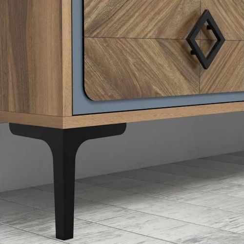 купить Тумба напольная для TV Trendy Samba, Albastru 180x52x35cm в Кишинёве 