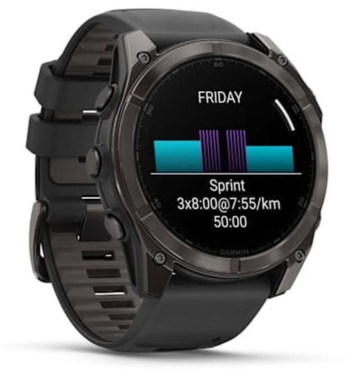 cumpără Ceas inteligent Garmin Fenix 8 – 51 mm, Sapphire, Carbon Gray DLC Titanium with Black (010-02905-21) în Chișinău 