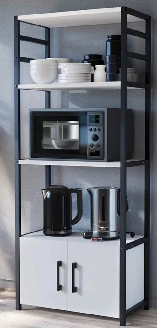 купить Этажерка Nex Home Многоярусный, для кухни, 4 ящика, 56x30x138 см, Белый (28-04-01) в Кишинёве 