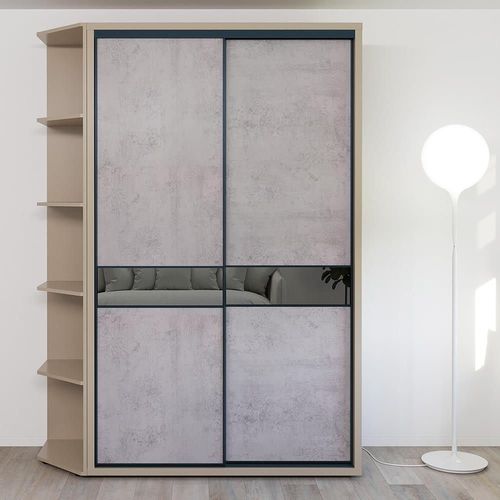 cumpără Dulap Bayro Murano 1400x2300x600 серый камень, купе (606207) în Chișinău 