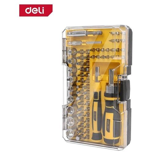 купить Набор головок, бит, насадок Deli DLEDL3565 Набор бит, 65шт в Кишинёве 