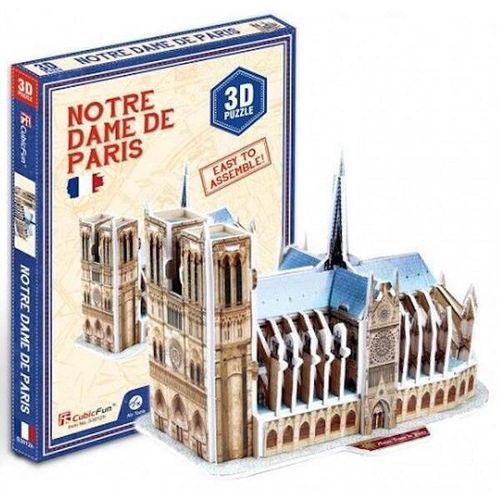 купить Конструктор Cubik Fun S3012h 3D puzzle Notre Dame de Paris, 39 elemente в Кишинёве 