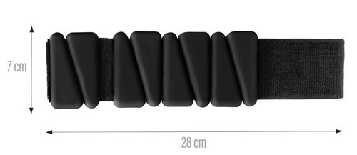 cumpără Greutăți pentru mâini și picioare HMS SNK01 2x0.5kg, iron+silicone, 28cm (17-47-324) Black în Chișinău 