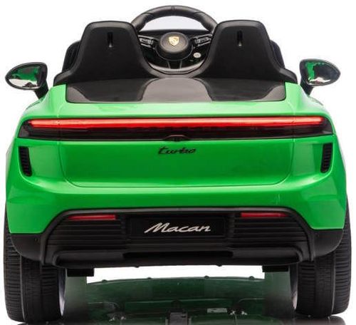 cumpără Mașină electrică pentru copii Kids car DK-PM666_Green Porsche Macan Turbo EV, 12V10AH, scaune din piele în Chișinău 
