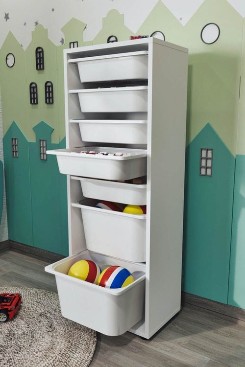 cumpără Etajeră Nex Home Pera, 45x30x125 cm, Alb (PERA-7-BYZ) în Chișinău 