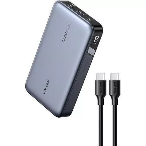 купить Аккумулятор внешний USB (Powerbank) Ugreen 25188 Two-way Fast Charging 20000mAh, Grey в Кишинёве 