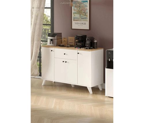 купить Шкаф Bofigo Буфет 12-47-41 Sapphire Oak/White в Кишинёве 