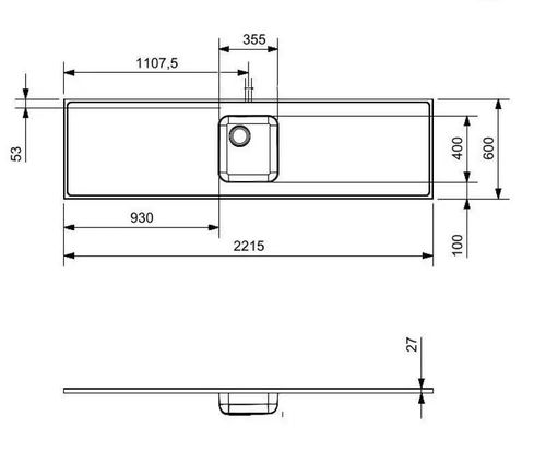 cumpără Chiuvetă bucătărie Reginox R37225 2215x600mm în Chișinău 