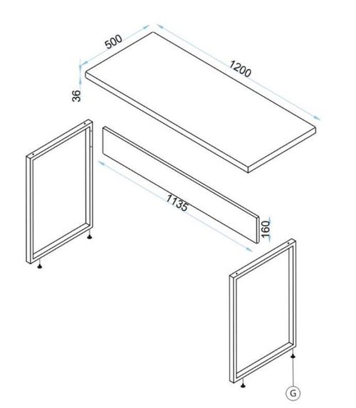 купить Шкаф Arta Mobilei Гостиная  Gray G08 (AM119) в Кишинёве 