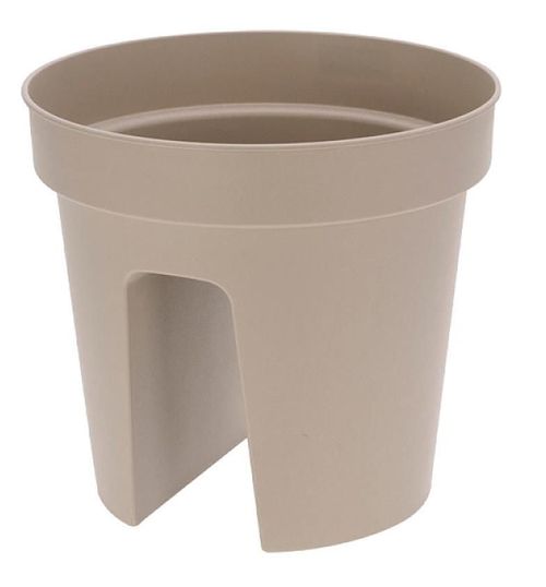 cumpără Ghiveci pentru flori Holland 31202 Ghiveci pentru balustrada D28, H25cm, gri-bej în Chișinău 