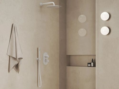 купить Верхний душ Ravak Palarie dus rotunda 250mm white matt 980.10W (X07P687) в Кишинёве 
