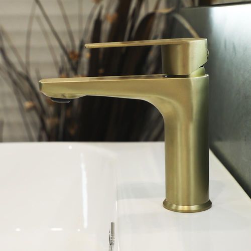 купить Смеситель для умывальника Mat|eco Aleo золото браш в Кишинёве 