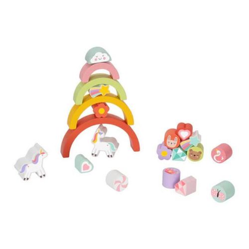 купить Игрушка Huanger (52794) Joc de echilibru din lemn Unicorn, 21el, HP079 в Кишинёве 