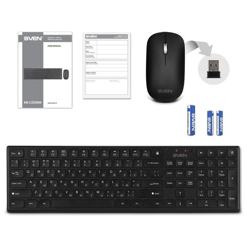 cumpără Tastatură + Mouse Sven KB-C2550W în Chișinău 