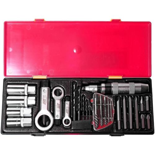cumpără Set de unelte de mână JTC JTC-K8261 Kit de îndepărtare a filetului pentru componente cu filete deteriorate într-un suport de scule (26 buc.) în Chișinău 