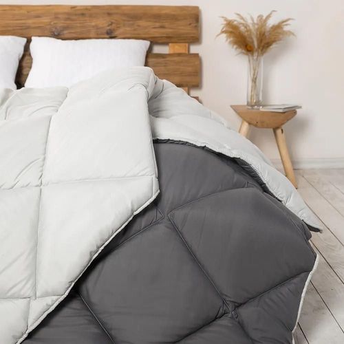 cumpără Set de perne si plapume Relaxe Home Plapuma RH Alaska 450 g/m2 microfiber 200x220cm (Grey/White) în Chișinău 